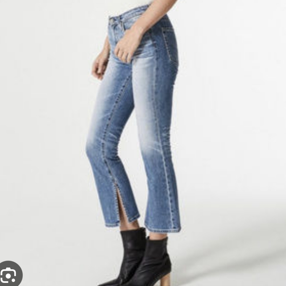 AG Jodi Mid-Rise Side-Slit Jeans